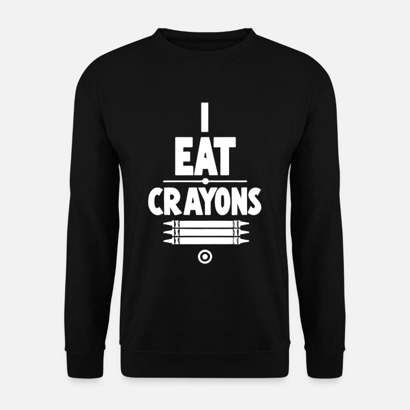 I Eat Crayons 16 - Unisex Sweatshirt - black