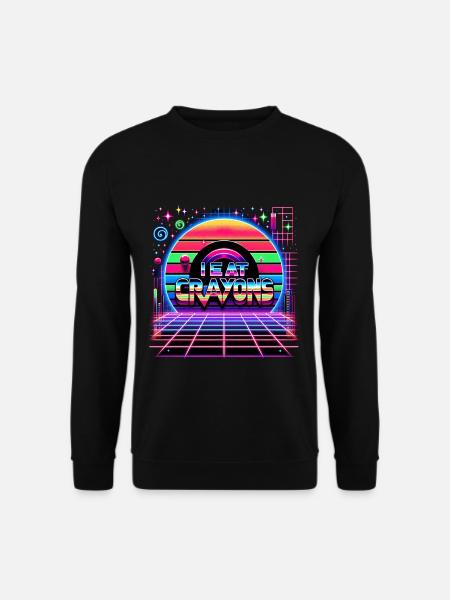 I Eat Crayons 21 - Unisex Sweatshirt - black