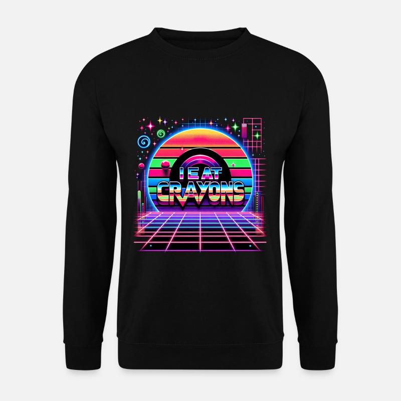 I Eat Crayons 21 - Unisex Sweatshirt - black