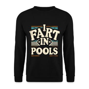 Je Pète Dans Les Piscines 6 - Sweat-shirt Unisexe - noir - Devant - Alina (178cm) & Michal (187cm)