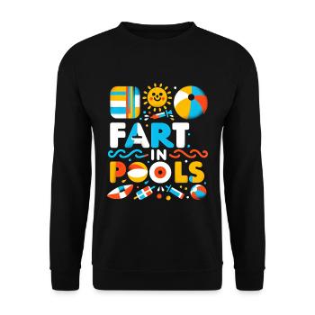 Je Pète Dans Les Piscines 7 - Sweat-shirt Unisexe - noir - Devant - Alina (178cm) & Michal (187cm)