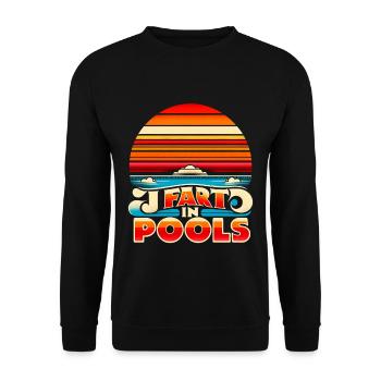 Je Pète Dans Les Piscines 13 - Sweat-shirt Unisexe - noir - Devant - Alina (178cm) & Michal (187cm)