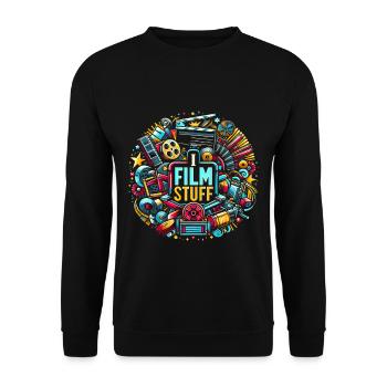 I Film Stuff 16 - Unisex Pullover - Schwarz - Vorne - Alina (178cm) & Michal (187cm)