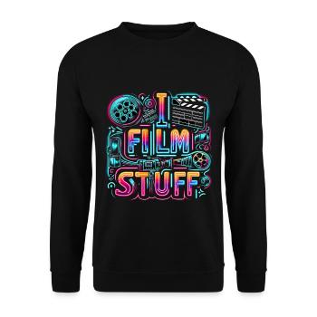 I Film Stuff 15 - Unisex Pullover - Schwarz - Vorne - Alina (178cm) & Michal (187cm)