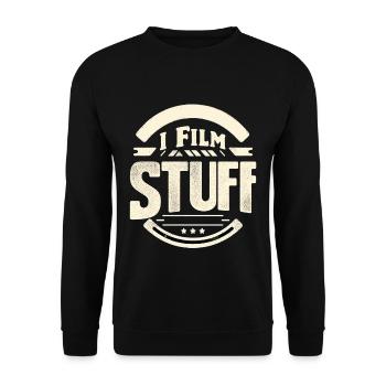 I Film Stuff 12 - Unisex Pullover - Schwarz - Vorne - Alina (178cm) & Michal (187cm)