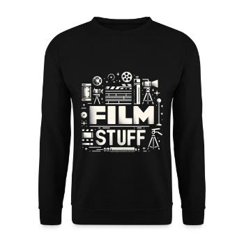 I Film Stuff 20 - Unisex Sweatshirt - black - Front - Alina (178cm) & Michal (187cm)