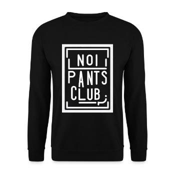 No Pants Club 10 - Unisex Sweatshirt - black - Front - Alina (178cm) & Michal (187cm)