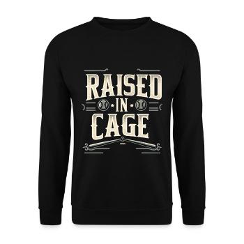 Raised In A Cage 21 - Unisex Sweatshirt - black - Front - Alina (178cm) & Michal (187cm)