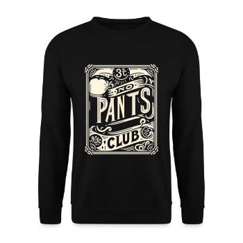 No Pants Club 12 - Unisex Sweatshirt - black - Front - Alina (178cm) & Michal (187cm)
