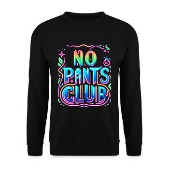 No Pants Club 5 - Unisex Sweatshirt - black - Front - Alina (178cm) & Michal (187cm)