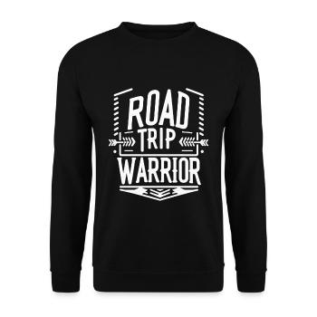 Road Trip Warrior 5 - Unisex Pullover - Schwarz - Vorne - Alina (178cm) & Michal (187cm)