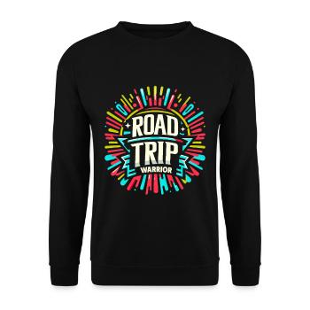 Road Trip Warrior 8 - Unisex Pullover - Schwarz - Vorne - Alina (178cm) & Michal (187cm)
