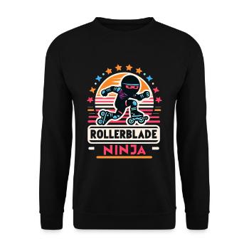 Rollerblade Ninja 7 - Sweat-shirt Unisexe - noir - Devant - Alina (178cm) & Michal (187cm)