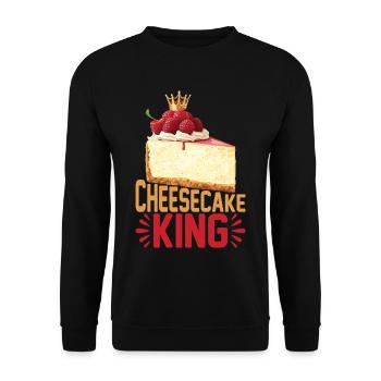 Gâteau au fromage King 12 - Sweat-shirt Unisexe - noir - Devant - Alina (178cm) & Michal (187cm)