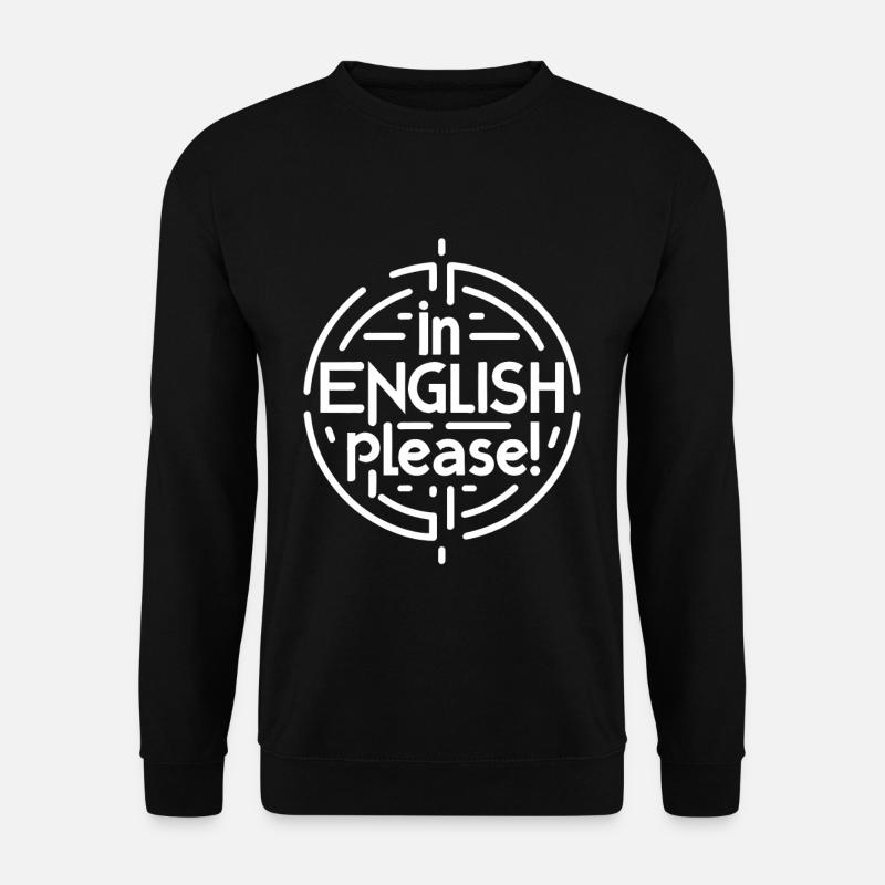 In English Please! 15 - Unisex Sweatshirt - black