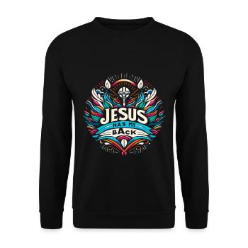 Jésus est là pour moi 27 - Sweat-shirt Unisexe - noir - Devant - Alina (178cm) & Michal (187cm)
