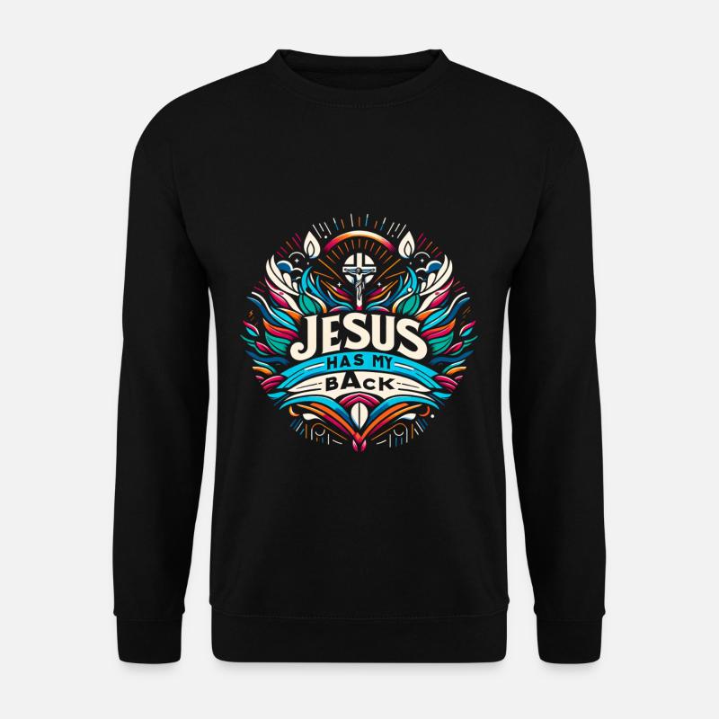 Jesus Has My Back 27 - Unisex Sweatshirt - black