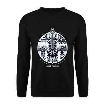 Just Cellin' 10 - Unisex Pullover - Schwarz - Vorne - Alina (178cm) & Michal (187cm)