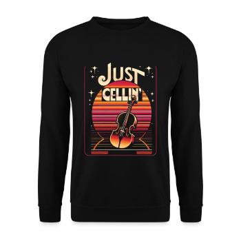 Juste Cellin' 8 - Sweat-shirt Unisexe - noir - Devant - Alina (178cm) & Michal (187cm)