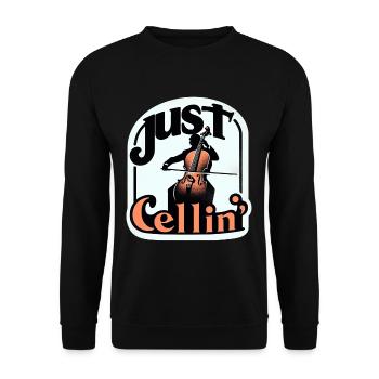 Juste Cellin' 9 - Sweat-shirt Unisexe - noir - Devant - Alina (178cm) & Michal (187cm)