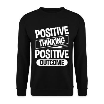 Pensée positive Résultat positif 4 - Sweat-shirt Unisexe - noir - Devant - Alina (178cm) & Michal (187cm)