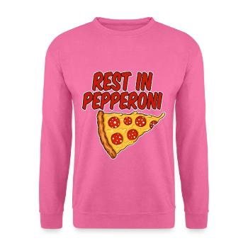 Rest In Pepperoni 4 - Unisex Sweatshirt - pink - Front