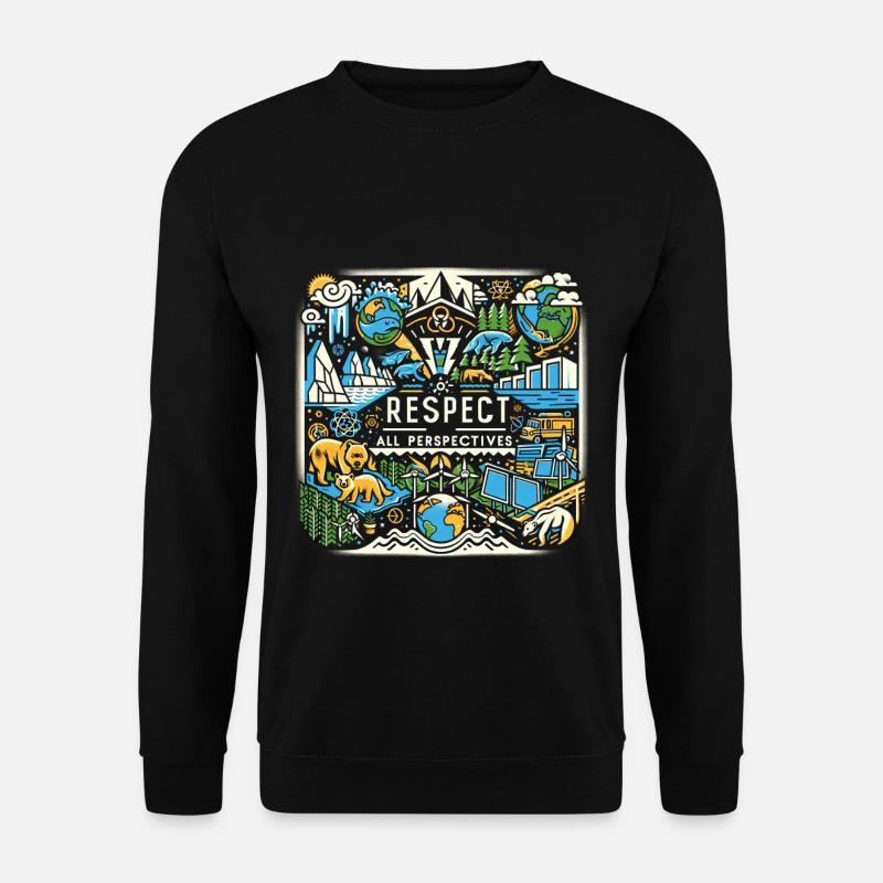 Respect All Perspectives 2 - Unisex Pullover - Schwarz