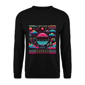 La science en dialogue 2 - Sweat-shirt Unisexe - noir - Devant - Alina (178cm) & Michal (187cm)