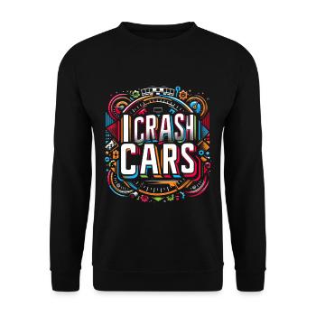 I Crash Cars 11 - Unisex Pullover - Schwarz - Vorne - Alina (178cm) & Michal (187cm)