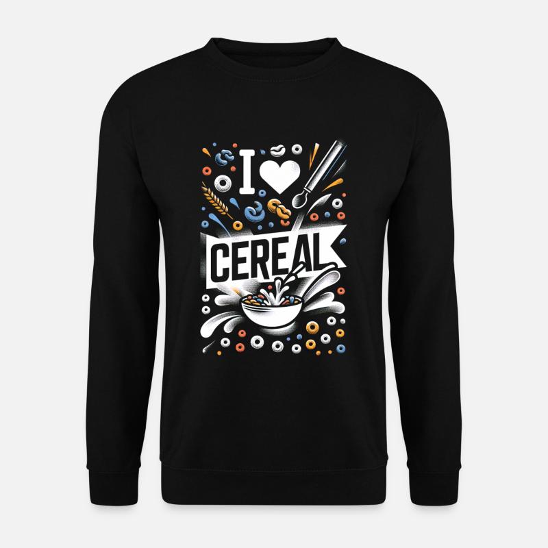 I Love Cereal 14 - Unisex Sweatshirt - black