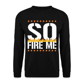 So Fire Me 18 - Unisex Pullover - Schwarz - Vorne - Alina (178cm) & Michal (187cm)