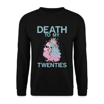 Death To My Twenties 2 - Unisex Sweatshirt - black - Front - Alina (178cm) & Michal (187cm)