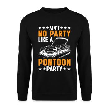 Il n’y a pas de fête comme une fête de ponton 3 - Sweat-shirt Unisexe - noir - Devant - Alina (178cm) & Michal (187cm)