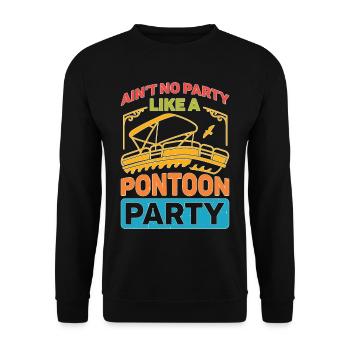 Il n’y a pas de fête comme une fête de ponton - Sweat-shirt Unisexe - noir - Devant - Alina (178cm) & Michal (187cm)