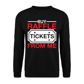 Buy Raffle Tickets From Me 6 - Unisex Pullover - Schwarz - Vorne - Alina (178cm) & Michal (187cm)