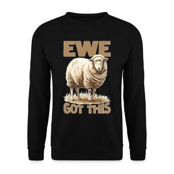 We Got This 2 - Unisex Sweatshirt - black - Front - Alina (178cm) & Michal (187cm)