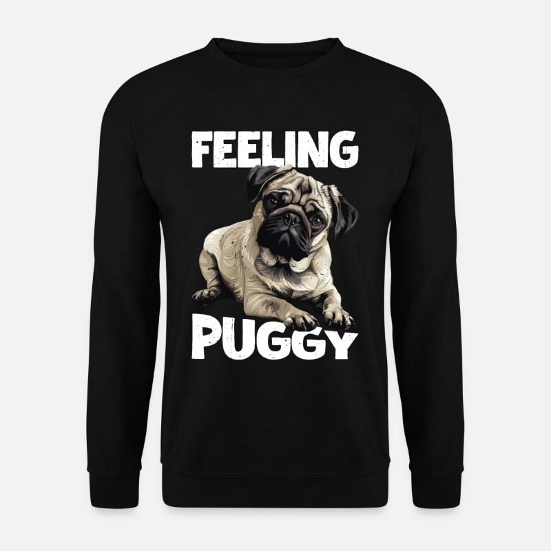 Feeling Puggy 2 - Unisex Pullover - Schwarz
