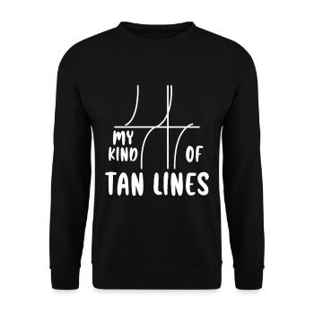 My Kind Of Tan Lines 4 - Unisex Sweatshirt - black - Front - Alina (178cm) & Michal (187cm)