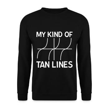 My Kind Of Tan Lines 2 - Unisex Sweatshirt - black - Front - Alina (178cm) & Michal (187cm)