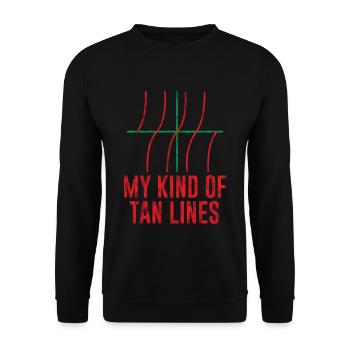 My Kind Of Tan Lines 3 - Unisex Sweatshirt - black - Front - Alina (178cm) & Michal (187cm)