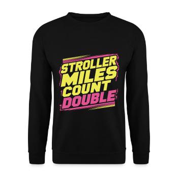 Poussette Miles Count Double 13 - Sweat-shirt Unisexe - noir - Devant - Alina (178cm) & Michal (187cm)