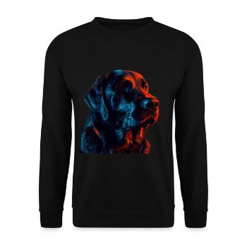 Red and Blue Labrador Retriever - Unisex Sweatshirt - black - Front - Alina (178cm) & Michal (187cm)