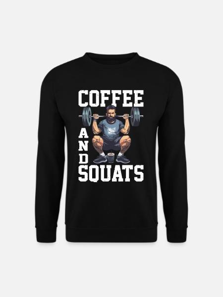 Coffee And Squats 15 - Unisex Sweatshirt - black