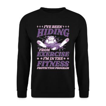I'm In The Fitness Protection Program 5 - Unisex Pullover - Schwarz - Vorne - Alina (178cm) & Michal (187cm)