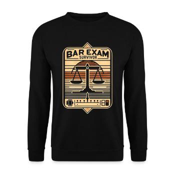 Bar Exam Survivor 10 - Unisex Pullover - Schwarz - Vorne - Alina (178cm) & Michal (187cm)