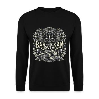 Bar Exam Survivor 11 - Unisex Sweatshirt - black - Front - Alina (178cm) & Michal (187cm)