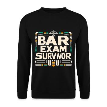 Bar Exam Survivor 13 - Unisex Pullover - Schwarz - Vorne - Alina (178cm) & Michal (187cm)