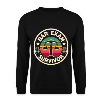 Bar Exam Survivor 14 - Unisex Sweatshirt - black - Front - Alina (178cm) & Michal (187cm)