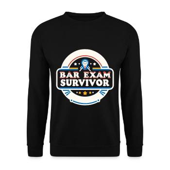 Bar Exam Survivor 9 - Unisex Pullover - Schwarz - Vorne - Alina (178cm) & Michal (187cm)