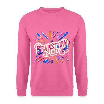 Brainstormy Buddy 10 - Sweat-shirt Unisexe - rose - Devant